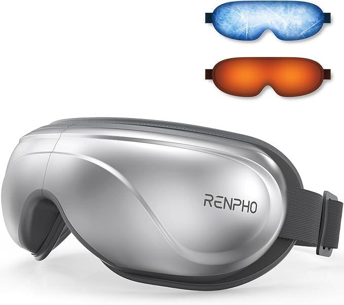 RENPHO Eye Massager with Heat and Cooling, Mothers Day Birthday Gifts for Mom Dad Women Men Heated Eye Mask for Migraine Relief Reduce Strain Improve Sleep Eyeris 2