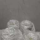 Nuogo 4 Pcs Plastic Candy and Cookie Jars with Lids Clear Cookie Container Candy Jars Large Airtight Apothecary Storage Organization for Wedding Home Kitchen Bar(80 oz)