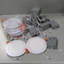 12 Pack 6 Inch Ultra-Thin LED Recessed Ceiling Light with Junction Box, 6000K Can Lights, 12W 110W Eqv, recessed Lighting 6 inch led Lights, 1050LM High Brightness LED Lights