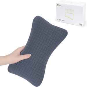 vocheer 11x7in Mini Travel Pillow, Small Pillows for Sleeping, Tiny Pillows for Neck, Wrist, Lumbar and Knee, Pets Pillow, Cotton, Cover Removable, Machine Washable (Navy Blue-1PC)