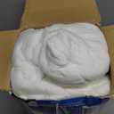 KUCEY Cooling Side Sleeper Pillow for Neck and Shoulder Pain, Luxury Shredded Memory Foam Curved Bed Pillows for Sleeping Set of 1 Adjustable Queen Size Washable Cover Crescent White