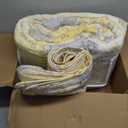 QuiltMuse Yellow Oversized King Quilt 120" x120" - 100% Cotton Lightweight California King Bedspread with 2 Pillowshams, Farmhouse Reversible Extra Large Floral Bedding Coverlet Set for All Season