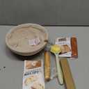 Superbaking Banneton Bread Proofing Basket, Sourdough Bread Baking Supplies, Round 9 Inch Sourdough Starter Kit, Proofing Basket for Baking, Bread Making Supplies Tools, Banneton Basket Gift Set