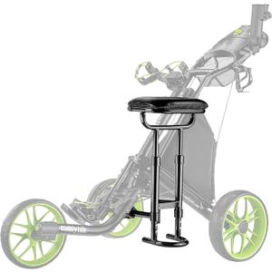 CaddyTek Removable Seats for Golf Push Carts - Seat Accessory Only, Cushioned, Portable and Durable, with Easy Install and Heavy Duty Bracket, Fits Select CaddyTek Golf Push Carts (EZ Series Seat, Black)
