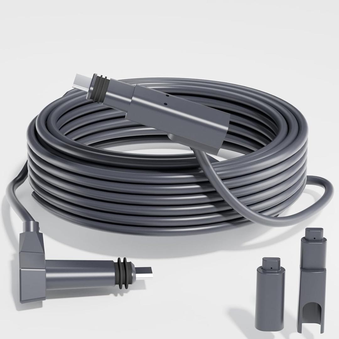 32.8FT Starlink Replacement Cable for Rectangular Satellite V2, Starlink Internet Kit Satellite Cable Extension Fits Gen 2 Accessories(32.8FT/10M) Waterproof, Grey