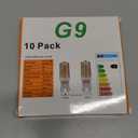 G9 LED Light Bulb Dimmable 4W (40W T4 Halogen Equivalent) Warm White 2700K 450 Lumens, G9 Standard Ceramic Bi-Pin Base LED Bulbs for Bedroom Living Room Chandelier Light Bulbs-10 Pack