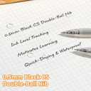 2 x Cat Pens, Animal Pattern Gel Pens, 8-Pack, 0.5mm Fine Point Black Ink, Quick-Drying & Smooth Writing for School, Note-Taking, Journaling & Office Use