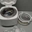 Novaspark Low Carb Rice Cooker Stainless Steel Inner Pot, Mini Stainless Steel Rice Cooker Small 5 Cup, LED Display Low Sugar Rice Maker, 24H Timer and Auto Keep Warm, White Rice/Porridge/Oatmeal, White