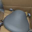 Antlu Saddle Stool Chair for Massage Clinic Spa Salon Cutting, Saddle Rolling Stool with Wheels Adjustable Height (Grey)