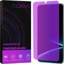 PDDKISS Purple for Samsung Galaxy S25 Ultra Screen Protector Tempered Glass 6.9 Inch, Fingerprint Unlock, Easy Installation