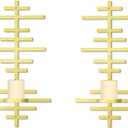 OYEFLY 2Pcs DIY Metal Candle Sconce Holder, Wall Sconces Decor (Gold)