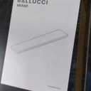 Ballucci Floating Shelves for Wall, 60" Wood Wall Shelf Set of 2, with Invisible Brackets for Bathroom, Living Room, Bedroom, Kitchen, Nursery, 8" Deep, Black