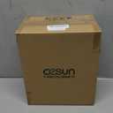 Cesun Small Bathroom Trash Can 2.1 Gallon Wastebasket, Modern Metal Garbage Can Office Waste Basket, Silver Stainless Steel Trash Bin for Bedroom, Home Office, Toilet, rv, Near Desk, Under Sink.