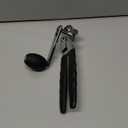 Commercial Can Opener, UHIYEE Hand Crank Can Opener Manual Heavy Duty with Comfortable Extra-long Handles, Oversized Knob, Large Handheld Can Open Easy for Big Cans, Black