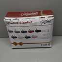 Homemate Electric Heated Blanket Twin Size - 62"x84" Heating Blanket Twin Size 1/2/4/6/8 Hours Auto-Off 10 Heat Level Over-Heat Protection Flannel Sherpa ETL Certification (05 - Purple)