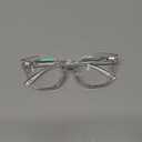 Peepers by PeeperSpecs Women's to The Max Square Blue Light Blocking Reading Glasses (Clear)