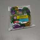 Winlyn 144 Pcs Mardi Gras Party Accessories Set Bulk Mardi Gras Bead Necklaces Masquerade Mardi Gras Coins Temporary Tattoos Rubber Bracelets for Mardi Gras Parade Masquerade Party Dcoration