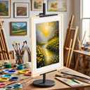 Adjustable Tabletop Easel Stand, Metal Easels for Display, Picture Frame Stand with Heavy Duty Round Base & Non-slip Pads, for Picture, Artwork, Photos,Signs(18in)