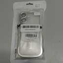 Misscase for iPhone 17 Case with Privacy Screen Protector,Compatible with MagSafe,Cute Wave Frame Anti-Scratch Case with Camera Lens Protector Plating Bling Case for iPhone 17 6.3" Women Silver