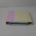 SUNEE 1.5 Inch Binders 3 Ring 4 Pack, Clear View 1 1/2 Inch Binders Three Ring PVC-Free (Fit 8.5x11 Inches) for School or Office Supplies, Assorted Pastel