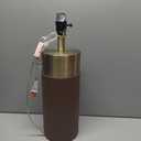 Stylecraft Natural Leather and Gold Table Lamp