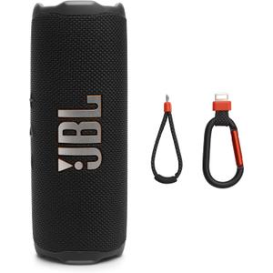 JBL Flip 7 - Portable Waterproof and Drop-Proof Speaker, Bold Pro Sound with AI Sound Boost, 16Hrs of Playtime, and PushLock System with Interchangeable Accessories (Black)
