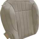 FZJDSD Beige Tan Driver Side Bottom Microfiber Leather Replacement Seat Cover Compatible with Mercedes Benz GL350 GL450 2013 2014 2015 2016