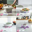 IPOW Festive Silicone Tree Trivet Set for Hot Pots & Pans - Heat-Resistant, Space-Saving Holiday Kitchen Decor & Practical Gift (Dishwasher Safe) Purple