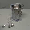 Stackable Stainless Steel Coffee Mugs, Coffee Cups Set of 4 with Spoons & Stand, 250ml Cup Cups for Drinks Latte Cappuccino Tea, 4 pcs set Coffee Cup