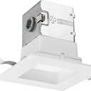 Lithonia Lighting 4JBK SQ 30K 90CRI MW M6 Canless Kit, Square, Matte White