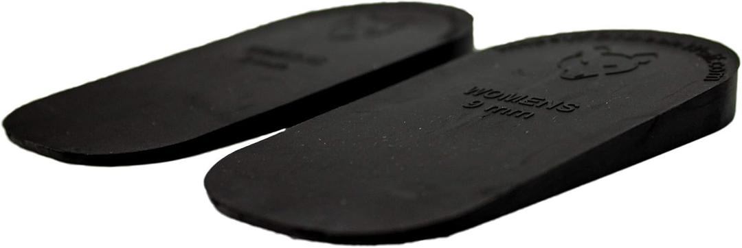 Dr. Wolf Heel Lifts for Shoes: Women's 9mm Height Increase Insoles, Rubber Heel Inserts for Leg Length Discrepancy & Achilles Tendonitis Relief, Hip, Knee, & Back Pain Relief (6 Pack) (Black)