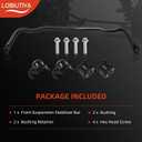 55398938AC Front Sway Bar Kit, Front Suspension Stabilizer Bar with Bushing Kit Fits for 2009-2010 Dodge Ram 1500, 2011-2018 Ram 1500, 2019-2022 Ram Classic 1500 4WD, #55398938AB Sway Bar