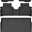 HAFIDI Floor Mats & Cargo Liner Set Fit for 2023 2024 2025 2026 Honda CRV Hybrid & Honda CR-V All Weather Protection TPE Anti-Slip Automotive Full Set Floor Liners Custom Accessories -Black