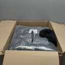 Newwiee Spandex Chair Covers Bulk - Stretch Folding Flat Front Fitted Universal Chair Protector Pack Removable Washable for Wedding Party Dining Banquet Event(Black,25 Pcs)