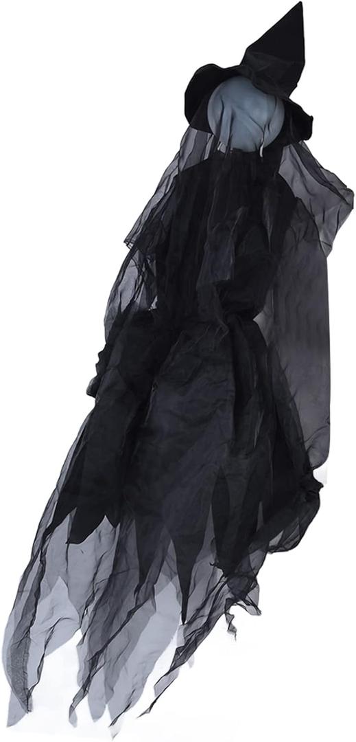 Halloween Witch Decorative Light LED Simulation Sound Lawn Light for Garden Yard