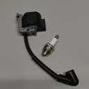 Ignition Coil for Stihl FS38 FS55 FS45 FS46 FC55 HL45 HS45 KM55 MM55 weed eater trimmer Engine Replace 4140 400 1308 4140 400 1307 with Spark Plug