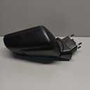 Replacement Passenger Right Side Door Mirror Textured Black and Chrome Cover Power Heated Glass Manual Folding with Blind Spot Glass For GMC Sierra 1500 from 2019 to 2024