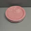 96 Pcs Pink Party Disposable Paper Plates, 9" Cute Pink Dessert Baby Bridal Shower Dinner Birthday Cake Paper Plates for Party Bridal Baby Girl Shower Wedding Supplies