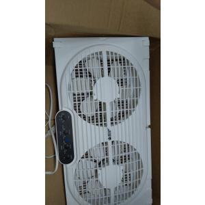 BEYOND BREEZE 9" Window Fan Reversible Airflow with Timer and Bug Screen3 Modes (Cool, Circulate, Exhaust),with Exhaust and Intake, Adjustable Width 23.5" to 37", 3 Speeds tested and works