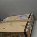 Amazon Basics Solid Wood Saddle-Seat Kitchen Counter Barstool with Footrest, Easy Assembly - 24-Inch Height - Black - Set of 2