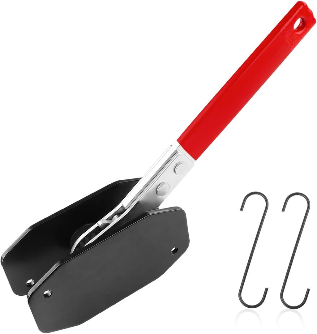 1PC Brake Caliper Compression Tool+2PCS Caliper Hanger,360 Swing Brake Caliper Tool for Brake Pad Replacement, Heavy Caliper Piston Compressor Tool Car Tools for Vehicles (+2 Caliper Hangers/Red)