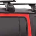 Roof Rack Cross Bars 220lbs Compatible with Jeep Wrangler JK JL Gladiator JT 2007-2026 with Anti-Theft Metal Lock, 2 & 4 Door Heavy Duty Aluminum Crossbars Rooftop Cargo Kayak Bike