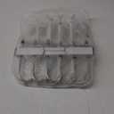 Space Saving 6 Tier Pant Hangers, Anti-Slip, Lightweight, Stainless Steel, 2 Pack, White