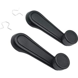 Interior Window Crank Handle Pair Set Black for Various Toyota Models - 1973-2017 Tundra Yaris Matrix Tacoma Corolla Camry Sienna T100 Previa 4Runner MR2 Pickup