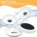 6pcs Cat Food Bowl No Spill Ceramic Cat Bowls Shallow Plates Anti Whisker Fatigue Cats Bowl Set Cats Dishes with Nonslip Silicone Bottom Shallow Wide Kitten Plates for Feeding Indoor Food Water