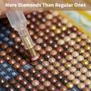 12''x16'' Large 2-in-1 Diamond Art Kit for Adults: Elegant Rose & Classic Train Round Drill Paintings - 5D Full Drill Diamond Art Beginner DIY Craft with Extra 30% Diamonds (Rose and Train Scenes)