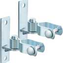 Dunzy 4 Pcs 1-3/8" Heavy Duty Wall Mount Gate Hinge Chain Link Gate Hinge with 5/8'' Pin Pipe Fence Pressed Steel Chain Link Fence Frame Outdoor Hardware