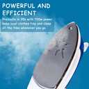 Travel Irons Portable Steam Irons for Clothes Handheld Steamer Mini Iron Non-Stick Sole Plate Dry Ironing and Steam Ironing Fast Heated up Detachable Water Tank
