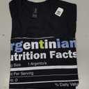 Argentina Flag Design - Funny Argentinian Nutrition Facts T-Shirt M
