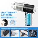 IFTHFOUR Compressed Air Duster-Vacuum Keyboard Cleaner-Air Blower 3-in-1-Electric Air Dusters-Replace Compressed Air Cans for PC,Computer Keyboard,Car Dusterpc Cleaning